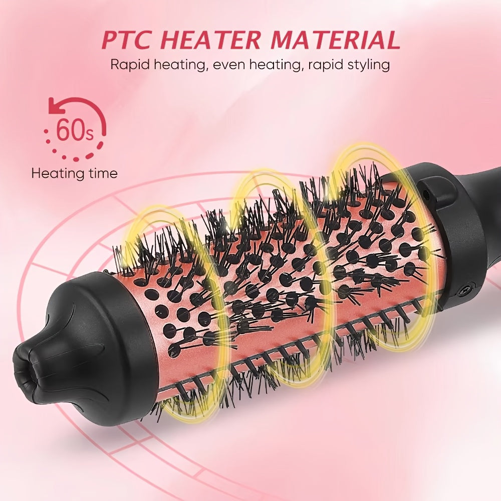 Европейская выпрямляющая щетка с регулировкой температуры, LED-дисплеем, технологией защиты от ожогов, подходит для всех типов волос, идеальный подарок