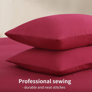 Two Pack Brushed Cloth Pillowcases 90gsm Soft Durable Bedding Set