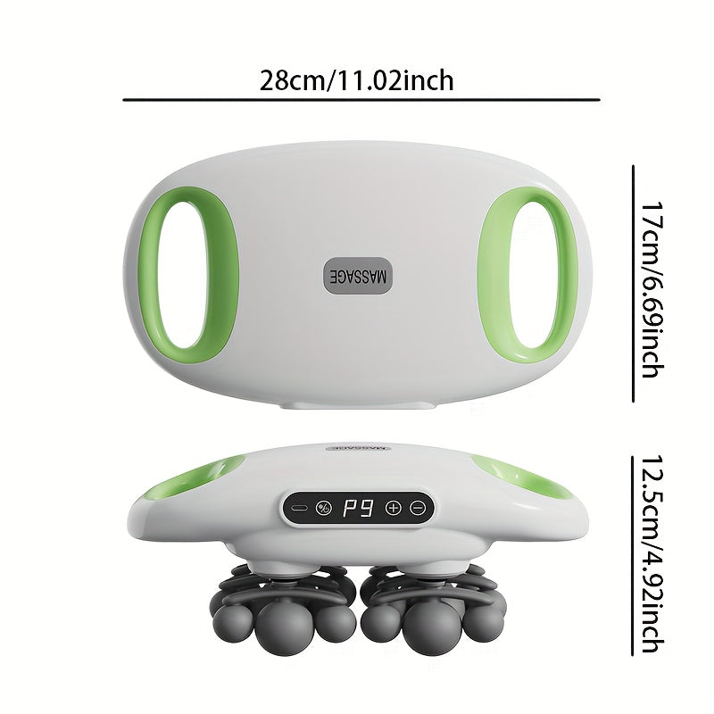 18-Head Massager with Rechargeable Lithium Battery for Whole Body Scalp and Body Relaxation