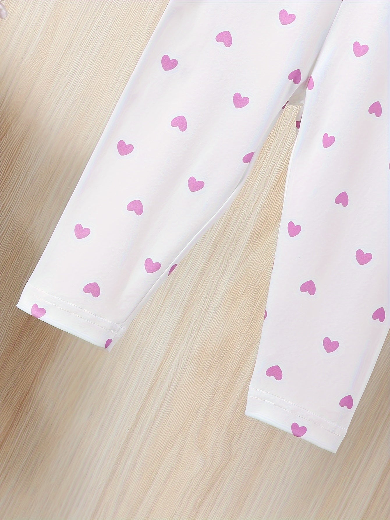 Девочкиные трикотажные полиэстеровые штаны 5 шт. Цветочный сердце в полоску Весна Осень Повседневные