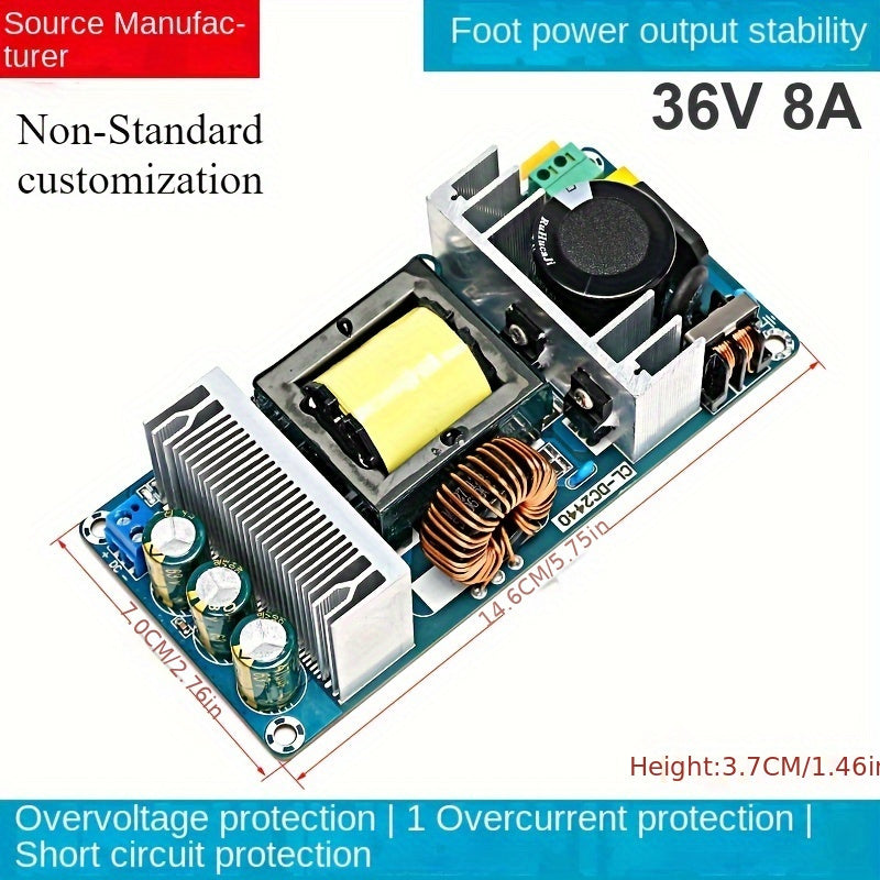 Módulo de fuente de alimentación conmutada de corriente alterna a corriente continua de alta potencia 36V 48V protección contra sobrecargas
