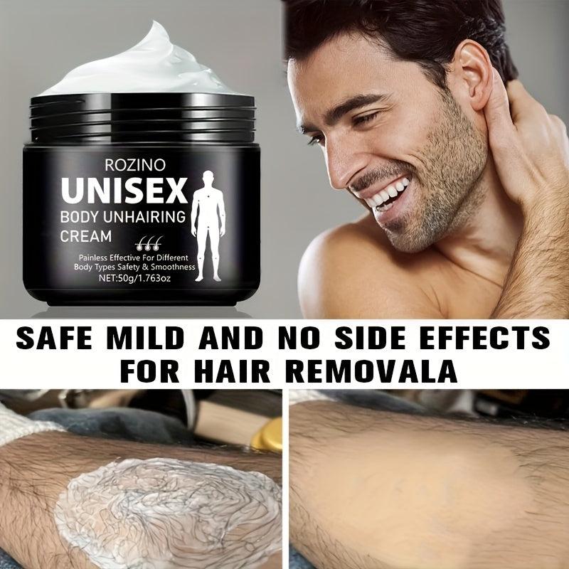 ROZINO Soch Olish Kremi, 50g - Tez Ta'sirli, Qolgan Qismisiz, Terini Darhol Yumshatadi, Parabenlarsiz, Barcha Teri Turlari Uchun