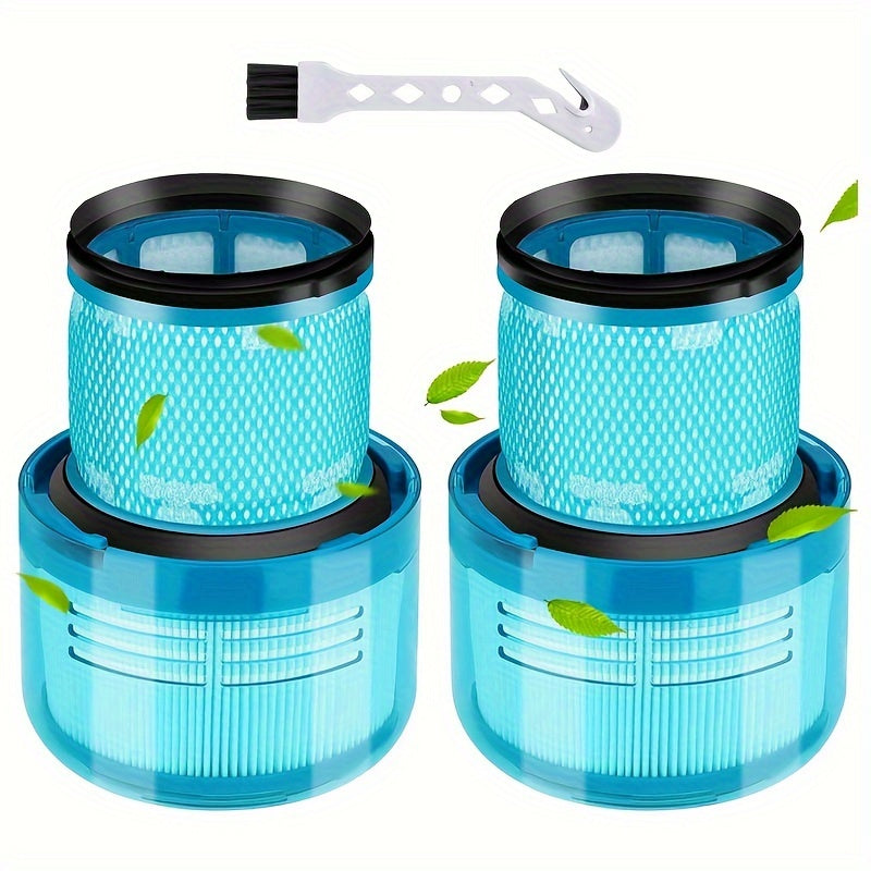 Dyson V15 Detect, V15 Detect, V11 Torque Drive, V11 Animal va SV14 simsiz tozalovchi uchun uchta vakuum tozalovchi aksessuar, ikkita filtr va bitta g'oz boshli cho'tka.