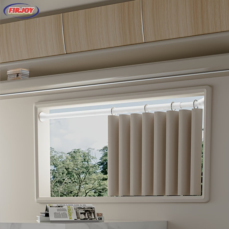 Adjustable Stainless Steel Shower Curtain Rod No-Drill Extendable for Bathroom