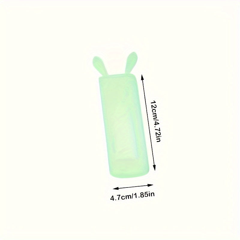 Luminous Silicone Remote Control Cover with Rabbit Ears Dustproof Anti-Fall for TV and Air Conditioner Remotes