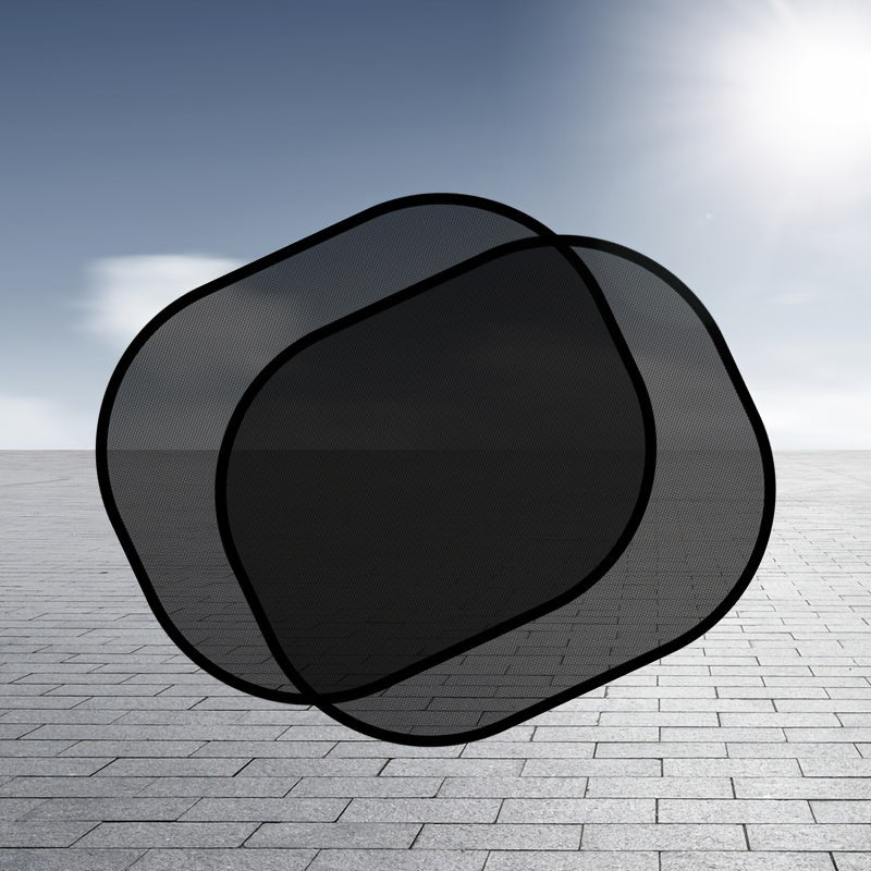 2pcs Car Sun Visor Sunshade Blackout Curtain Insulation Side Window Protector