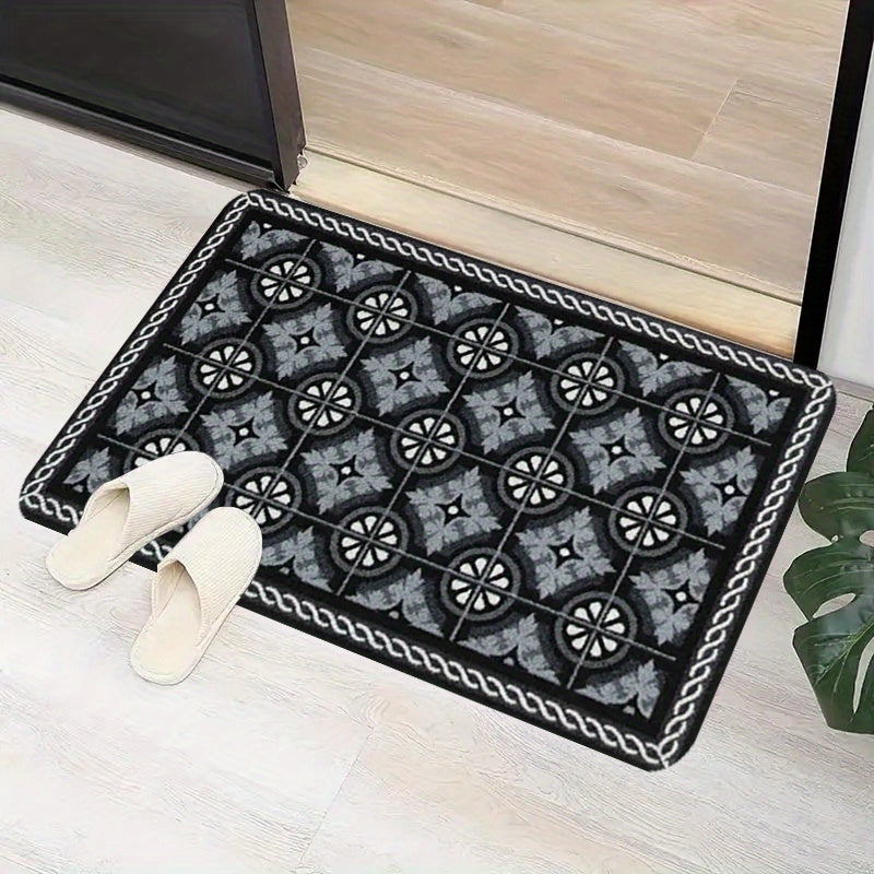 Kitchen Mat 1.1cm Thick Non-Slip Stain-Resistant Polyester Durable Rug