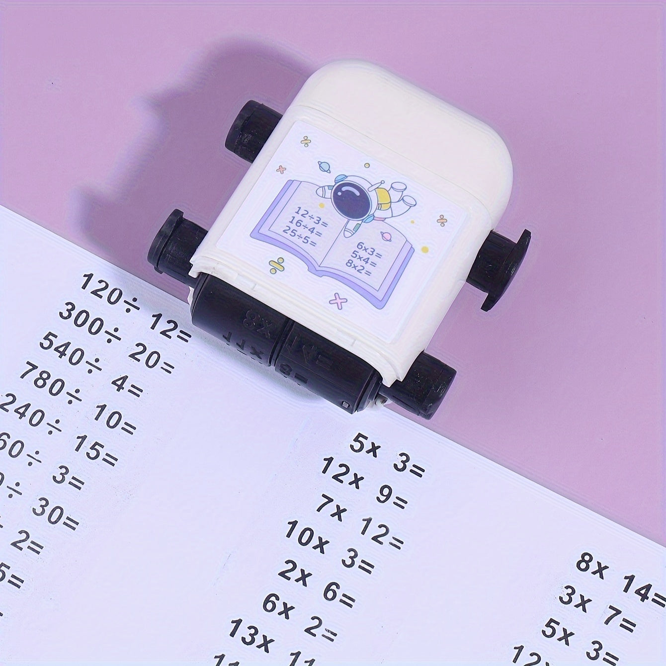 Double Roller Multiplication Math Stamp for Students Back-to-School Supplies