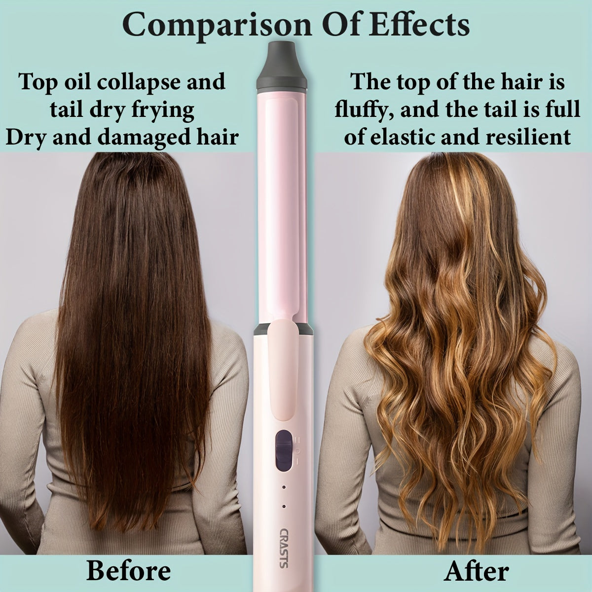 Planchas de rizar unisex 9mm 25mm de cerámica y turmalino para mujeres y hombres