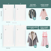 Large Capacity Vacuum Storage Bag for Clothes Space-Saving Closet Organizer for Suits Dresses Jackets