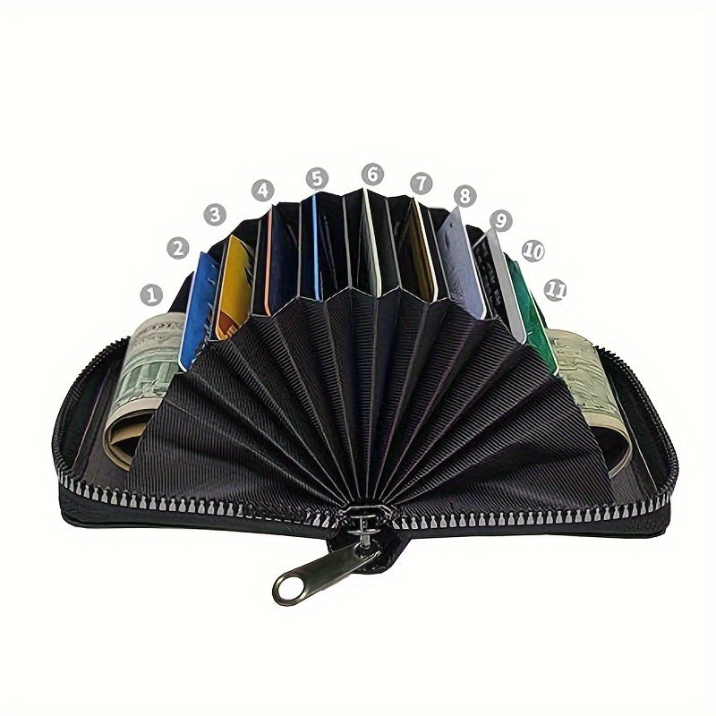 Cartera impermeable con bloqueo RFID para pasaportes, tarjetas y efectivo para hombres y mujeres