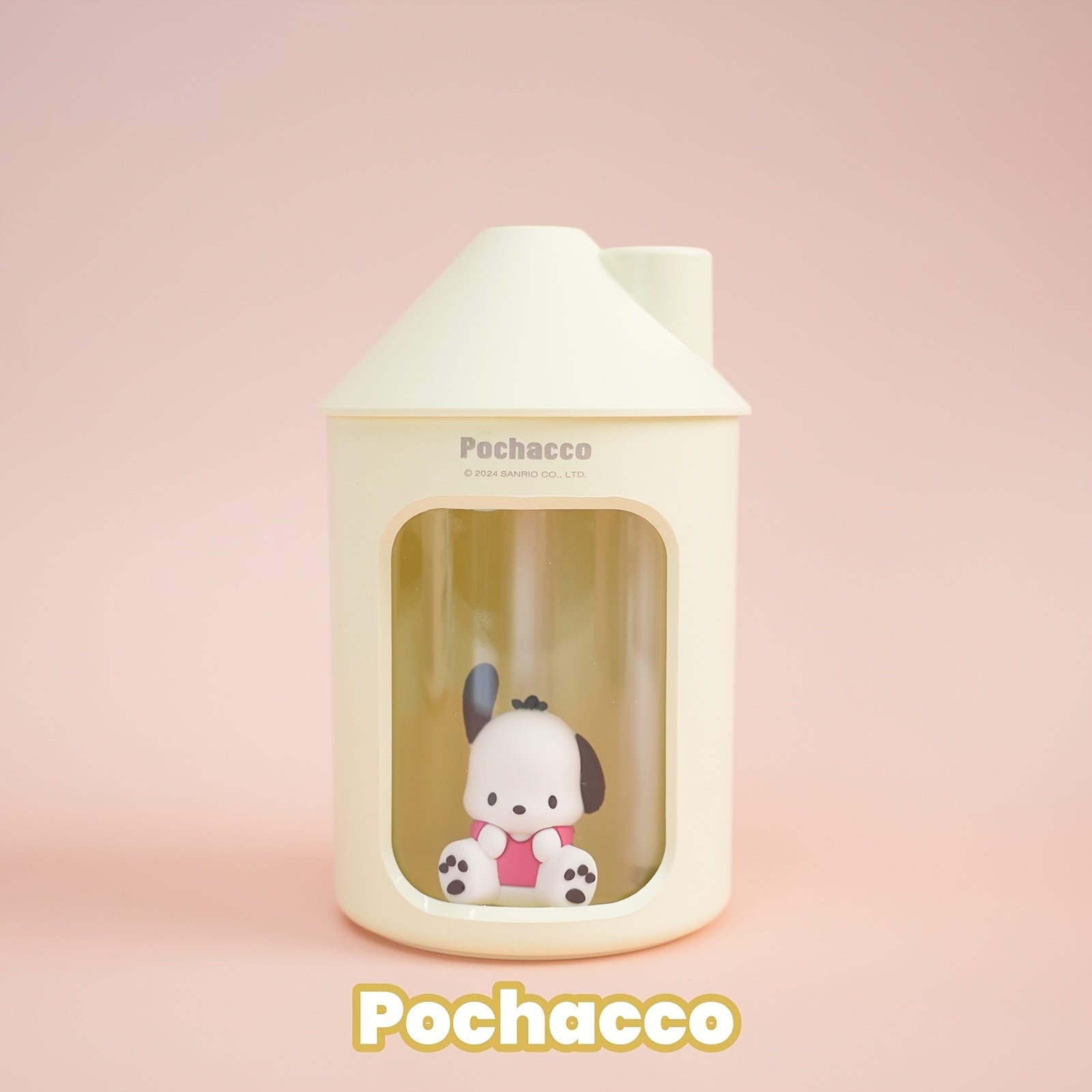 Humidificador de niebla fría con forma de casa para niños, con luz nocturna, 450 ml, azul