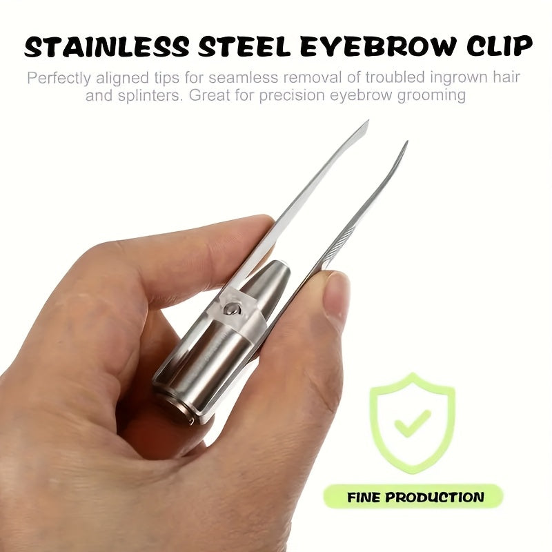 Ayollar uchun zanglamaydilardan tayyorlangan LED qosh qirqish uchun tirnoq va soch olib tashlash uchun