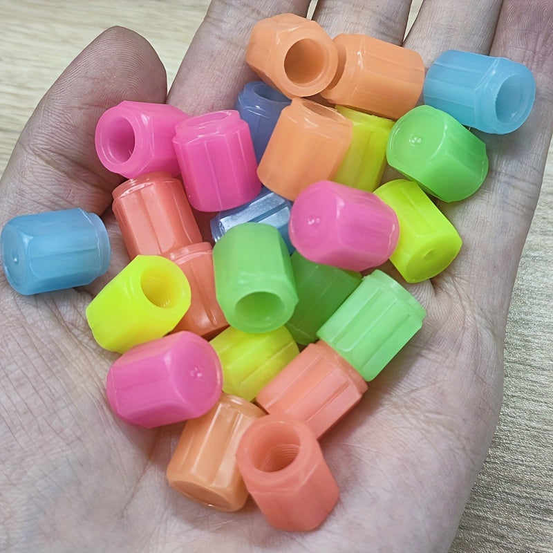 24/16 Pieces Glowing Valve Caps for Car Motorcycle Bicycle Wheels