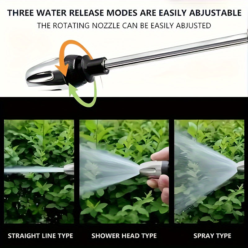 High-Pressure Foam Gun with Long Handle Adjustable Nozzle for Car Cleaning Watering and Tire Inflation