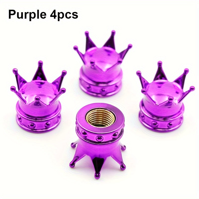 Universal Car Tire Valve Caps Crown Decoration Motorcycle Bicycle Accessory