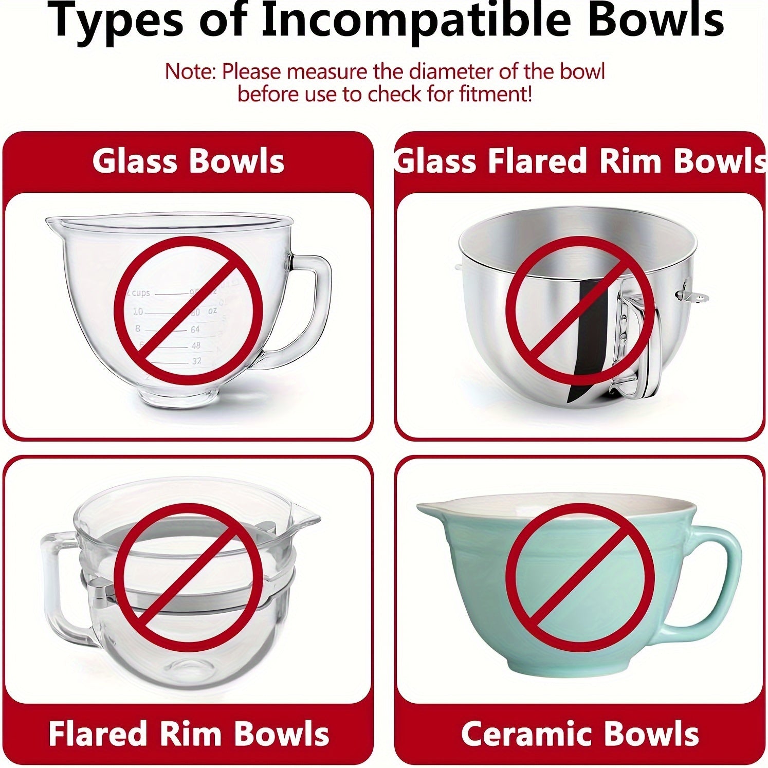 Vertical Mixer Bowl Cover with Splash Guard Fits 6-7 Quart BPA-Free Dishwasher Safe Clear