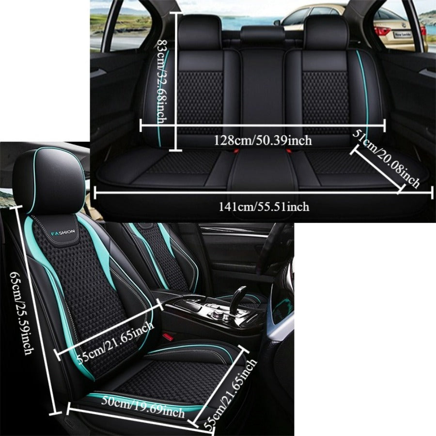 Car Seat Covers Full Set for Sedan Breathable Waterproof Stain-Resistant