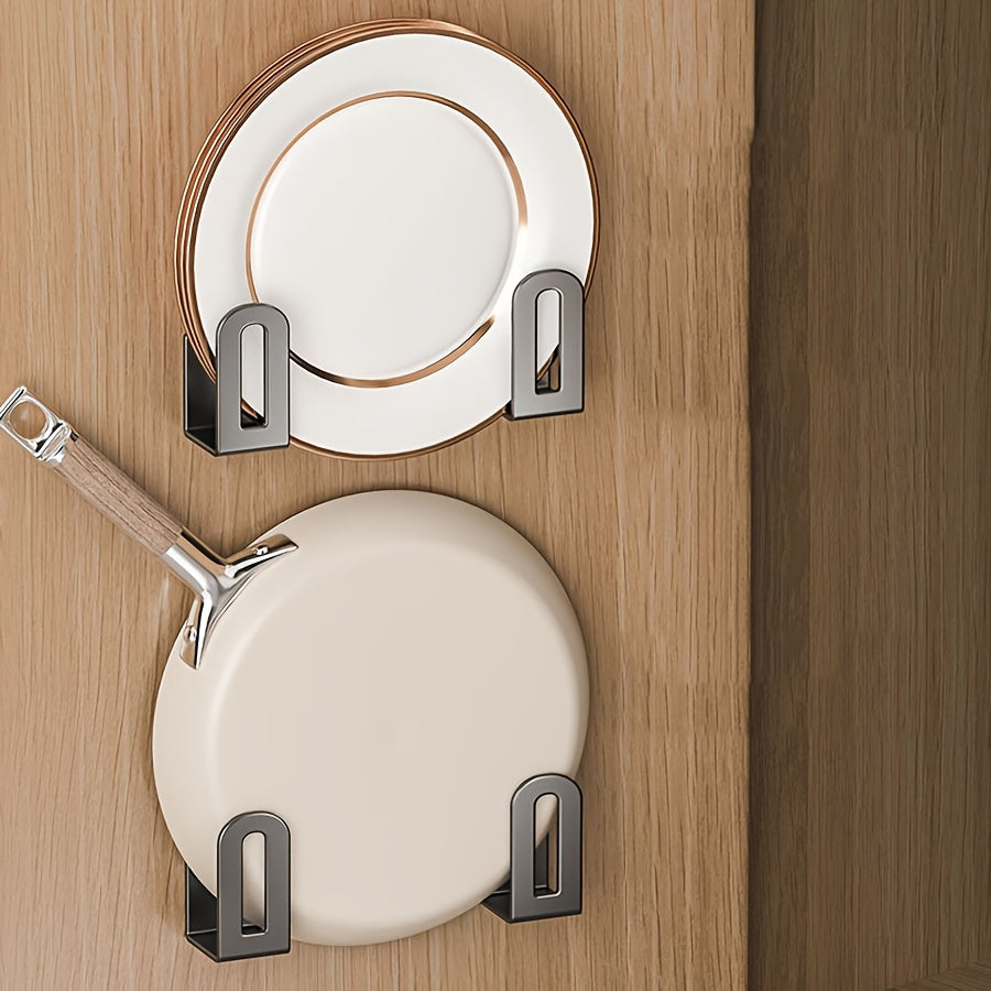 2-ta qismli devorga o'rnatiladigan oshxona tashkilotchisi qafasi metall saqlash idishlari uchun qozon qopqog'i va kesish taxtalari