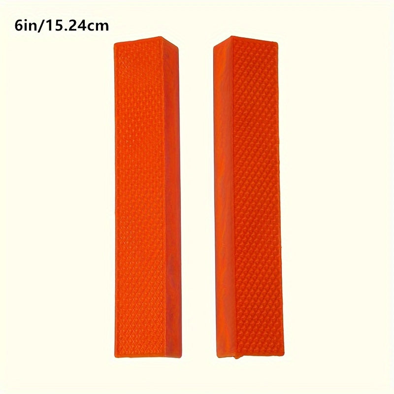 2pcs Red Black 4/6 Inch Magnetic Rubber Vise Pads for Metalworking