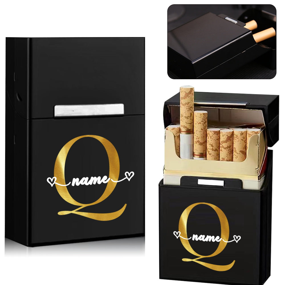 Personalized Metal Cigarette Case Water-Resistant Travel Organizer for Men