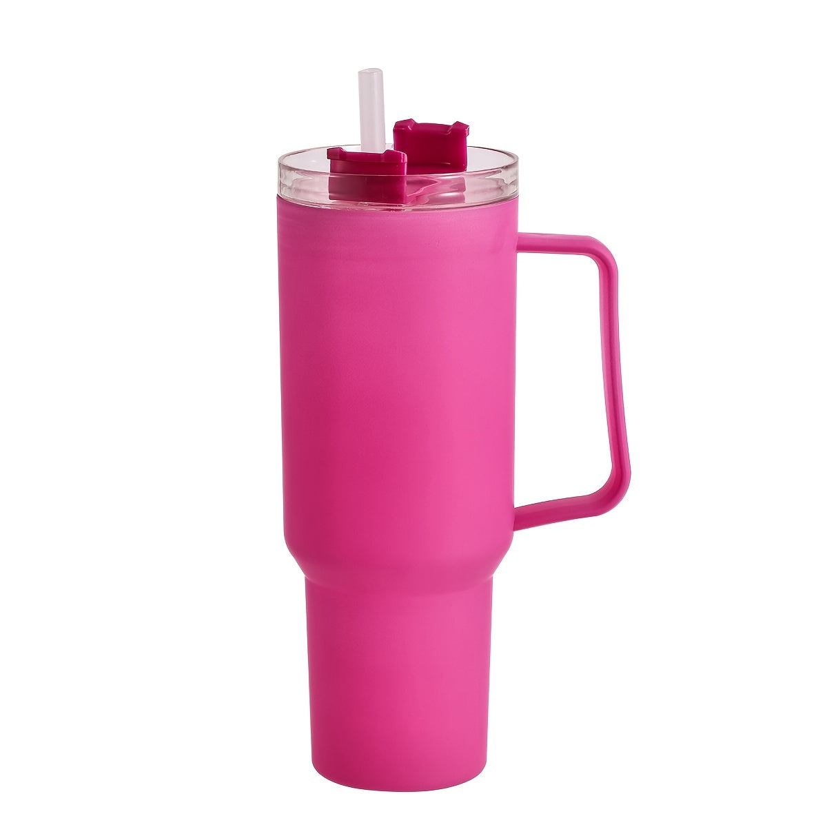 Lightweight Plastic Travel Mug with Straw for Hiking Hand Wash Only