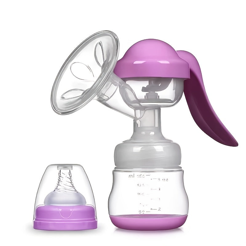 Silicone Manual Breast Pump for Breastfeeding Postpartum White