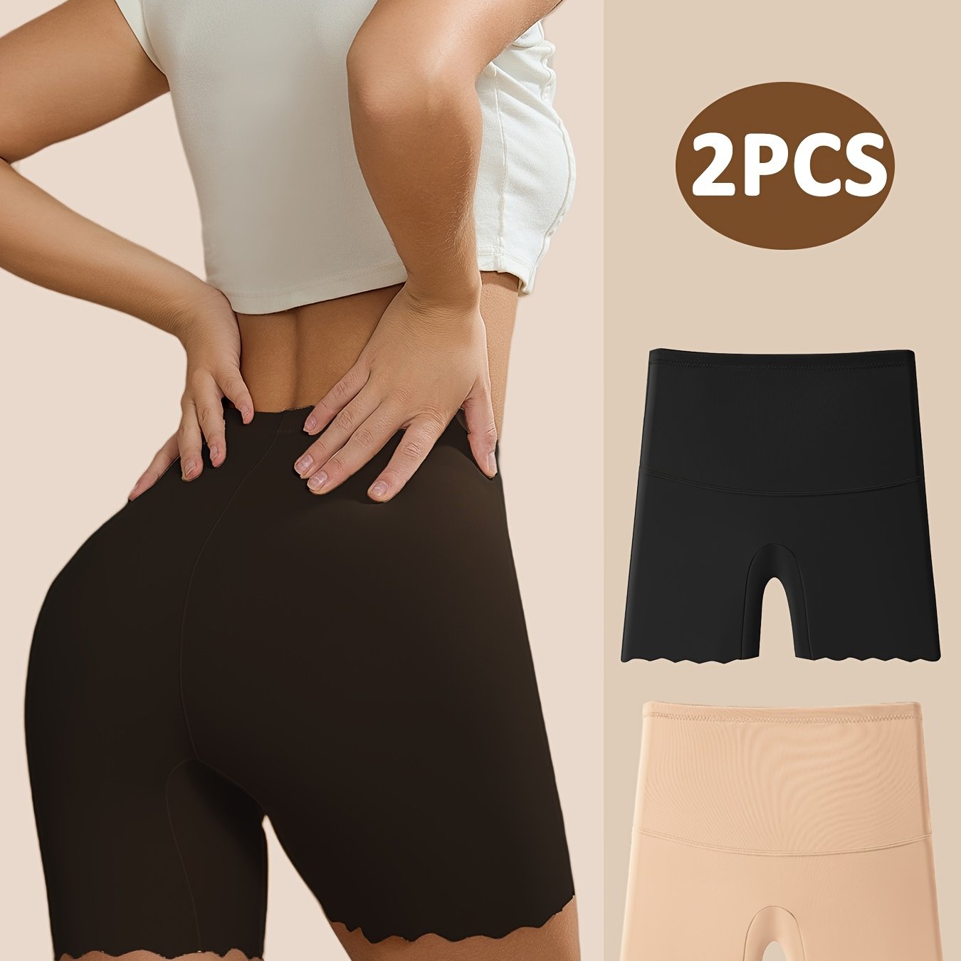 Seamless High-Waist Shaper Shorts Slimming Tummy Control Butt Lift Black or Nude