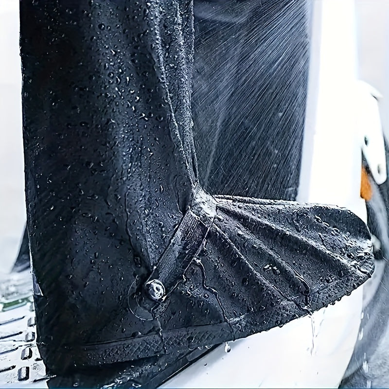 Unisex Waterproof Shoe Covers Lightweight PVC Casual Solid Color Pair