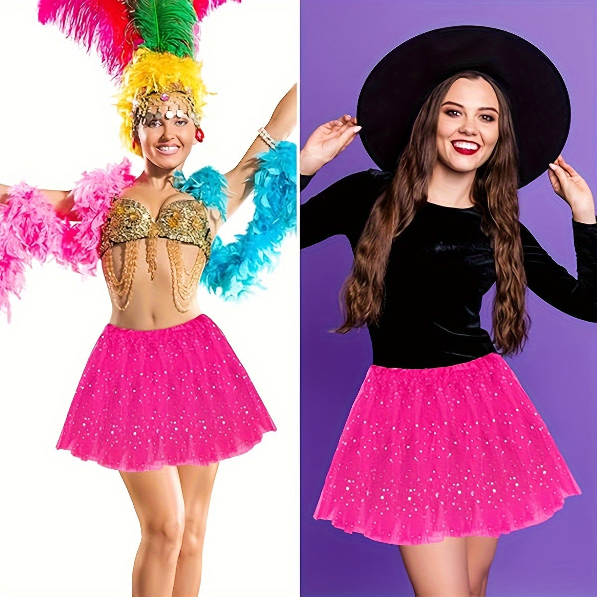 Women’s Neon Running Tutu Skirt with 3 Layers for Parties Halloween Polyester