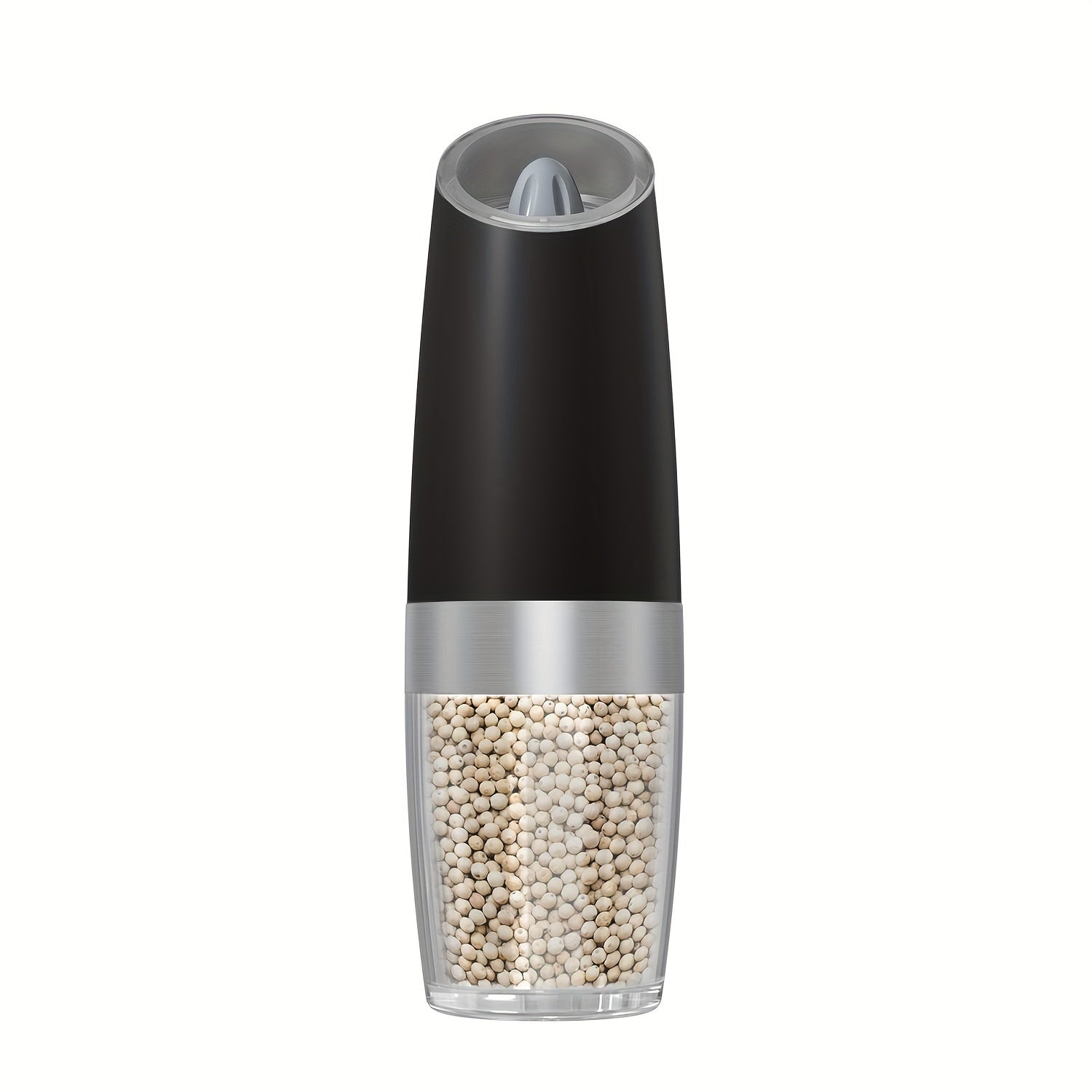 Elektr tuz va murch maydalagich to'plami, sozlanadigan qattiqlikda, batareya bilan ishlaydigan, LED chiroq, bitta qo'l bilan ishlatish, zanglamaydigan po'lat - bir nechta ranglarda mavjud.