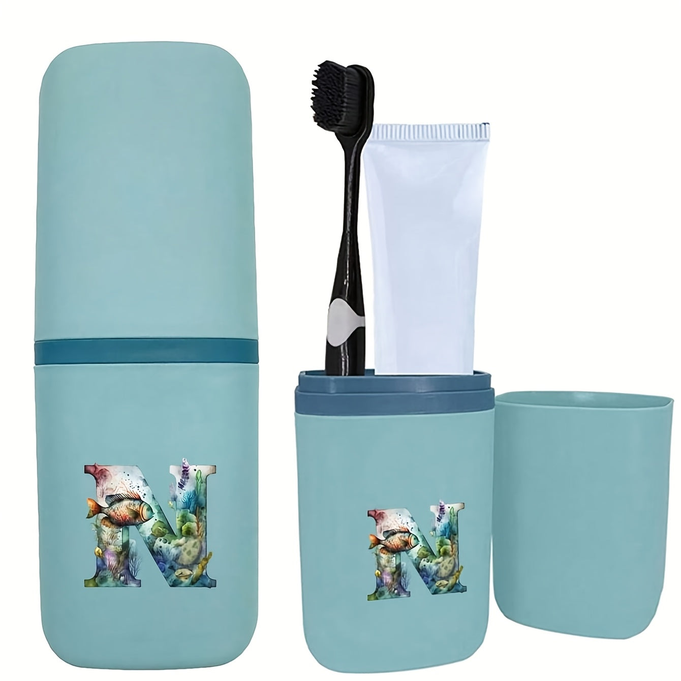 Tish cho'tkasi tutqichlari to'plami hammom aksessuarlari sayohat uchun suv o'tkazmaydigan saqlash qutisi