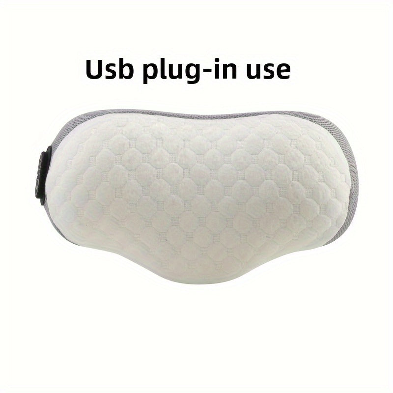 Almohada cervical de espuma viscoelástica con masaje de vibración térmica, tela ergonómica y transpirable