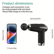 Ручной портативный электрический массажер с удобной рукояткой и шестью режимами для всестороннего массажа. Оснащен мощным мотором, беспроводным дизайном и простым управлением для удобства использования в любом месте.