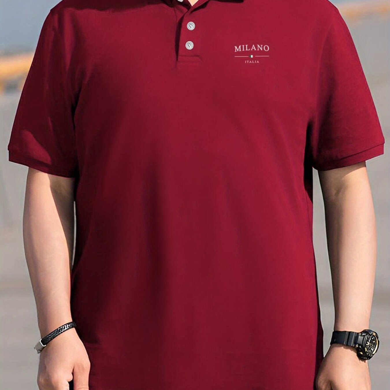 Plus Size Men's Alphabet Pattern Polyester Shirt Short Sleeve Lapel Summer Workwear Regular Fit