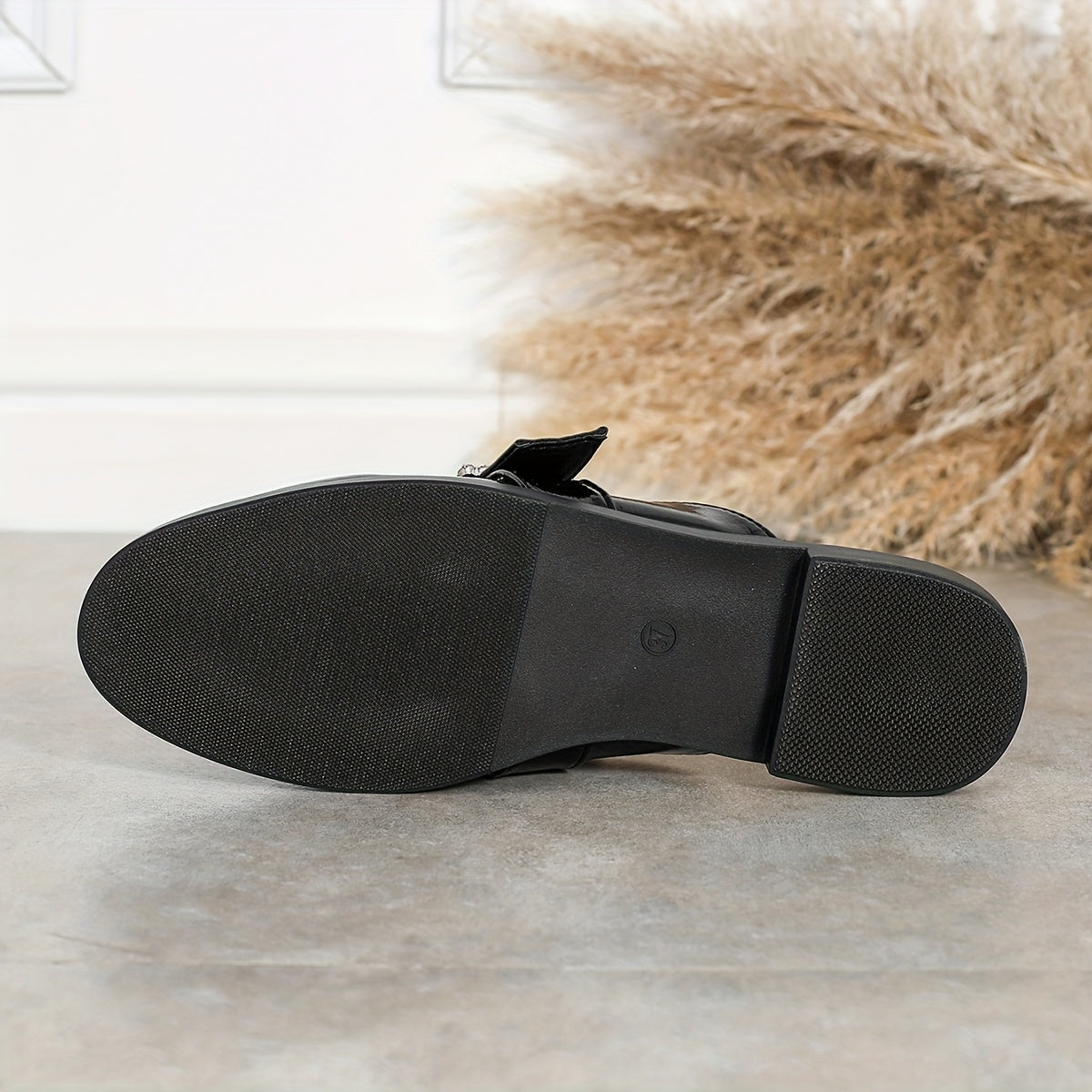 Women's Metallic Buckle Loafers Adjustable Slip-On Flats Casual Shoes