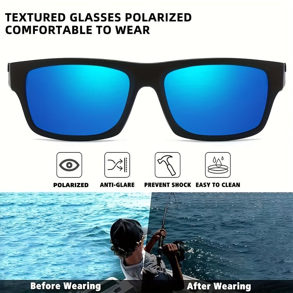Men's Polarized Sunglasses for Cycling Driving Fishing Outdoor Activities and Business Parties