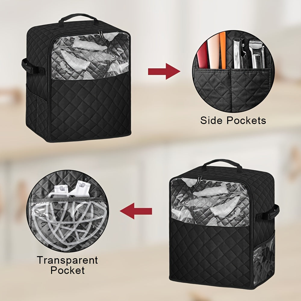 Vertical Mixer Storage Bag with Pockets Dust Cover for Blenders Durable Non-Food Safe
