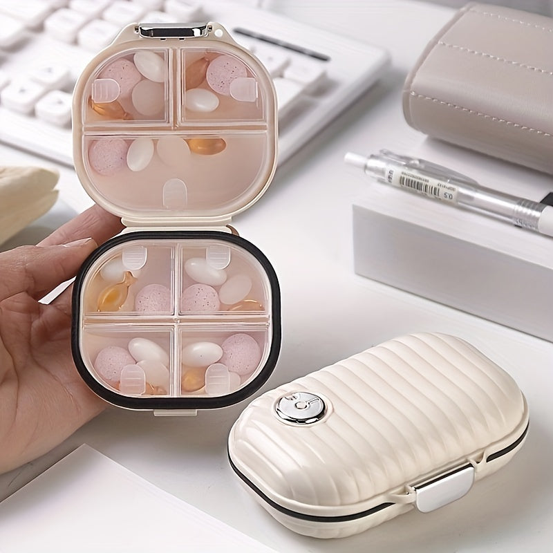 Organizador de pastillas portátil de 7 días con tapa para viajes, oficina y almacenamiento en el hogar