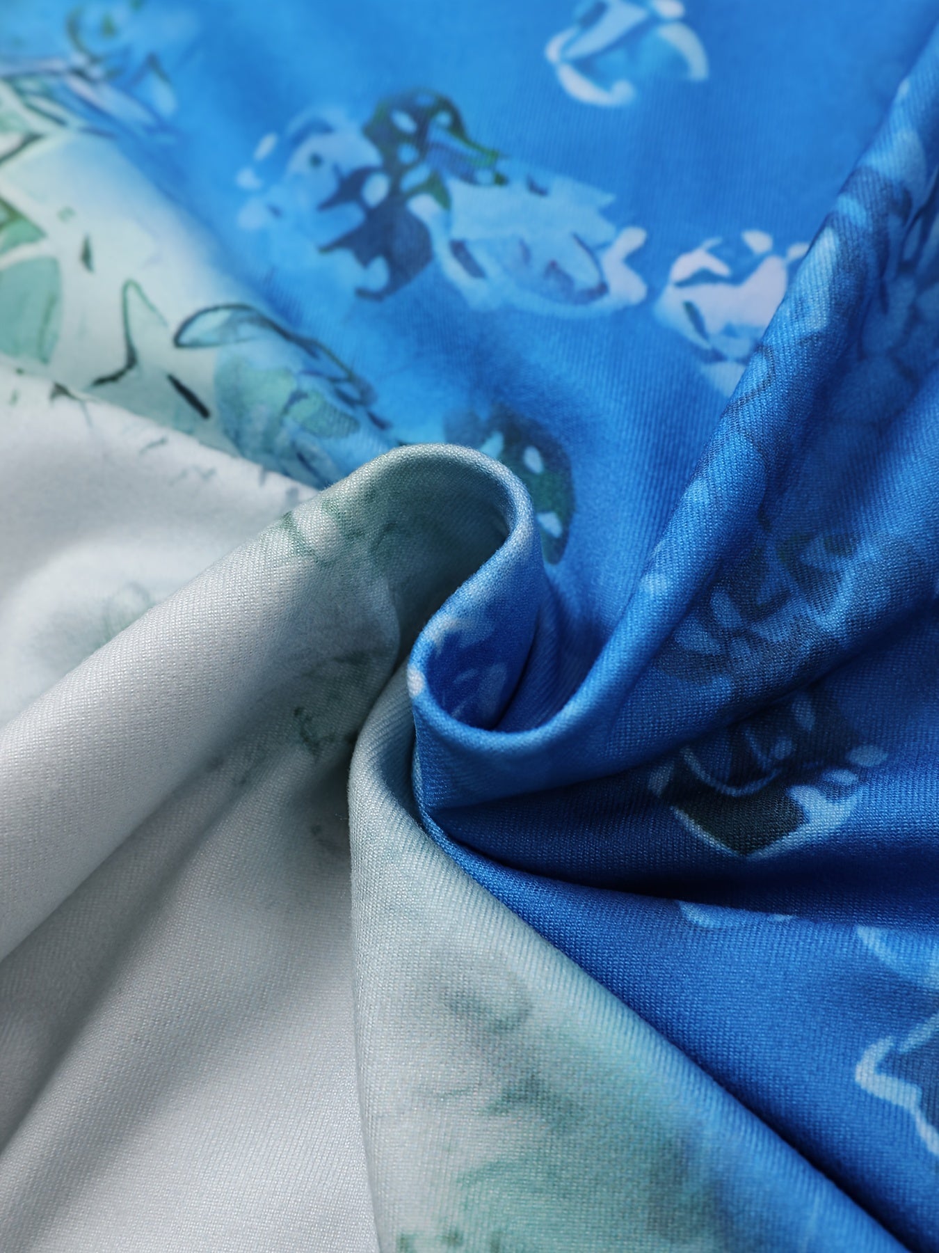 Женские ночные платья без рукавов больших размеров, повседневные, с цветочным омбре, эластичный полиэстер