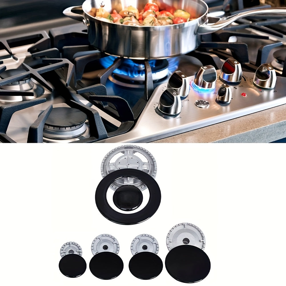 Набор диффузоров пламени для газовой плиты, 5 размеров 130/100/75/75/55 диаметр, 10 штук, чугун, алюминий