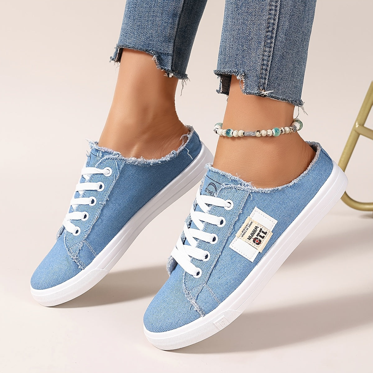 Women's Casual Slip-On Sneakers with Breathable Fabric Upper