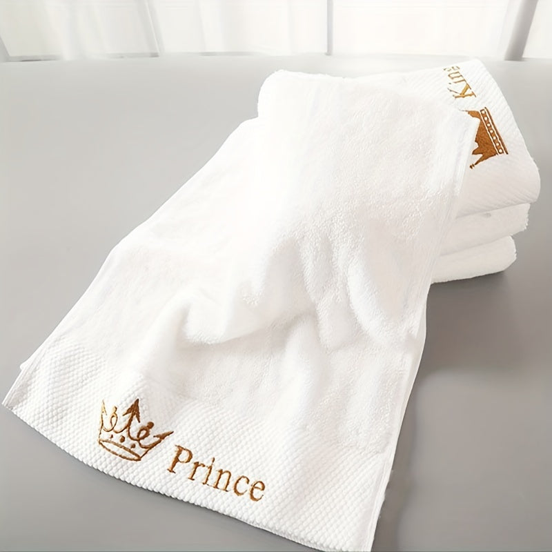 Cotton Bath Towels Soft Absorbent Embroidered for Household and Hotel Use