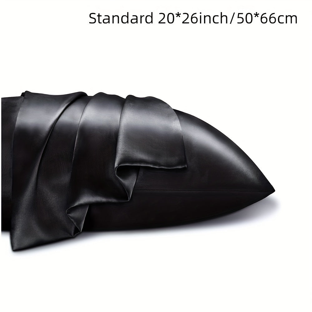 Double-Sided Summer Silk Pillowcase with Viscose Core, Smooth and Silky Feel