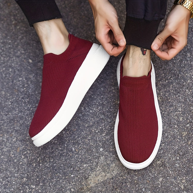 Men's Breathable Slip-On Sneakers for Casual and All-Season Wear