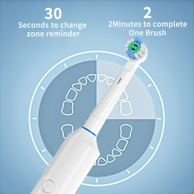 Kattalar uchun Elektr tish cho'tkasi, 8 ta cho'tka boshli va taymer bilan chuqur tozalash