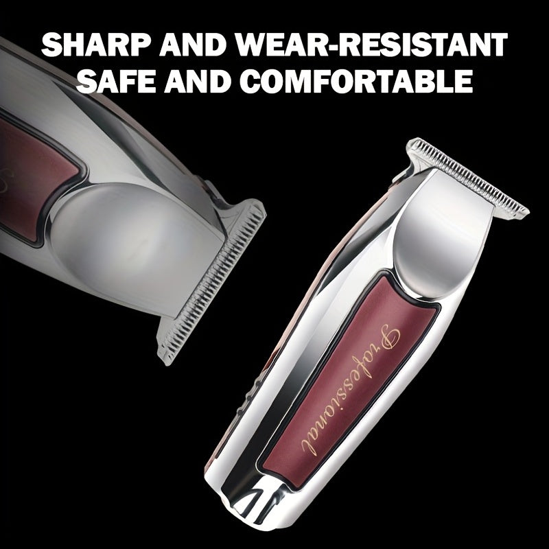 Kit de cortapelos profesionales con recargable USB, cortapelos con 3 peines guía, diseño inalámbrico