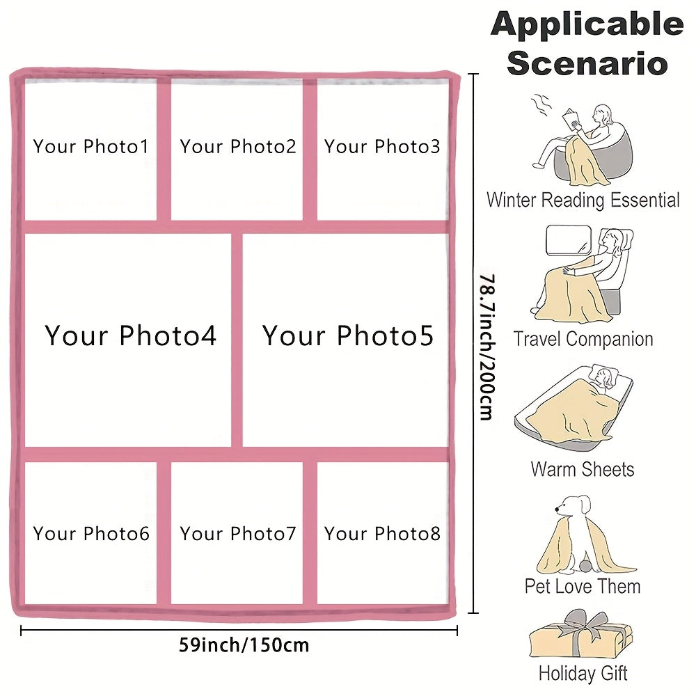 Индивидуальное фланелевое одеяло с фотографией, мягкое теплое одеяло с памятью для пар, семей, дивана, кровати, кемпинга