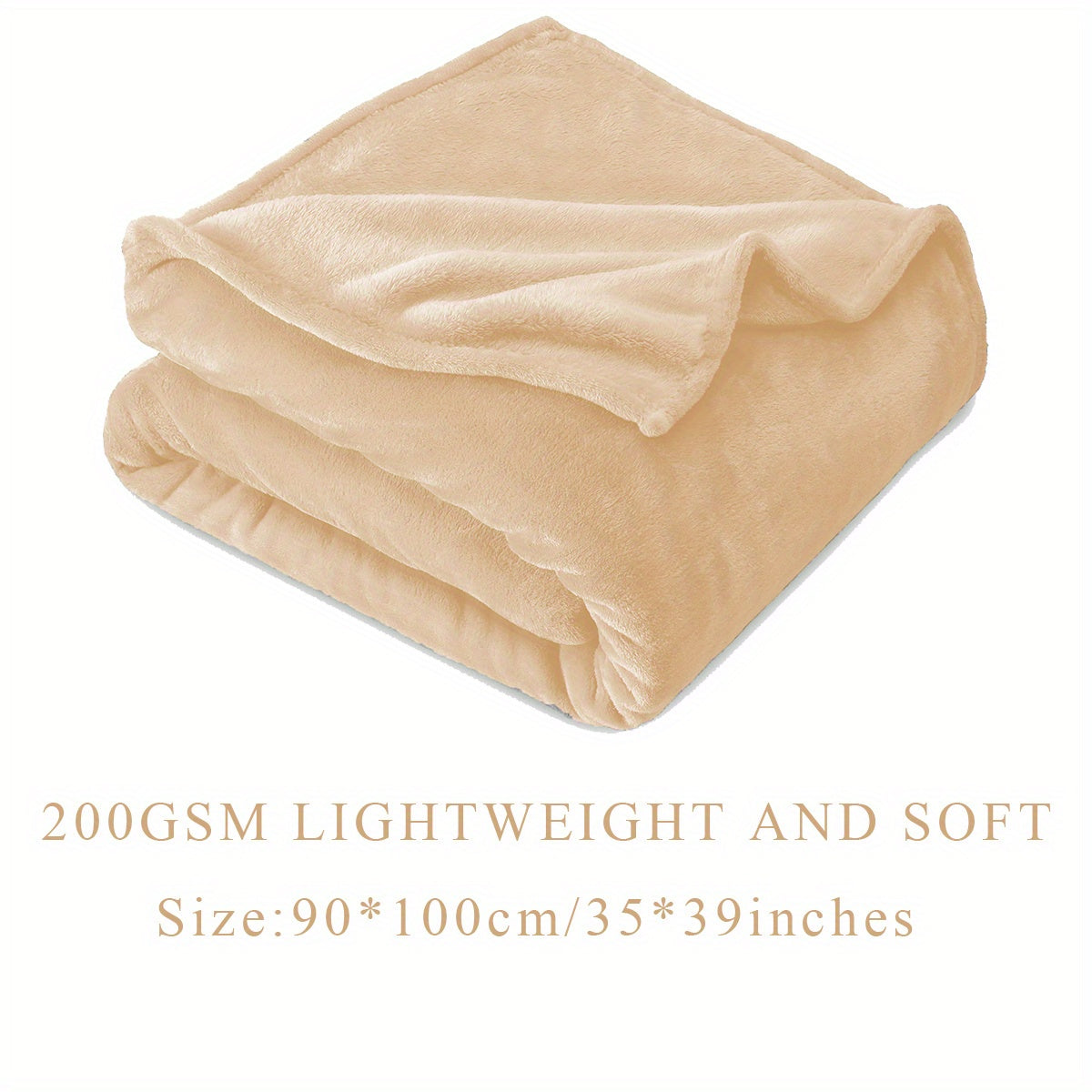 Solid Flannel Blanket 200G Single Piece