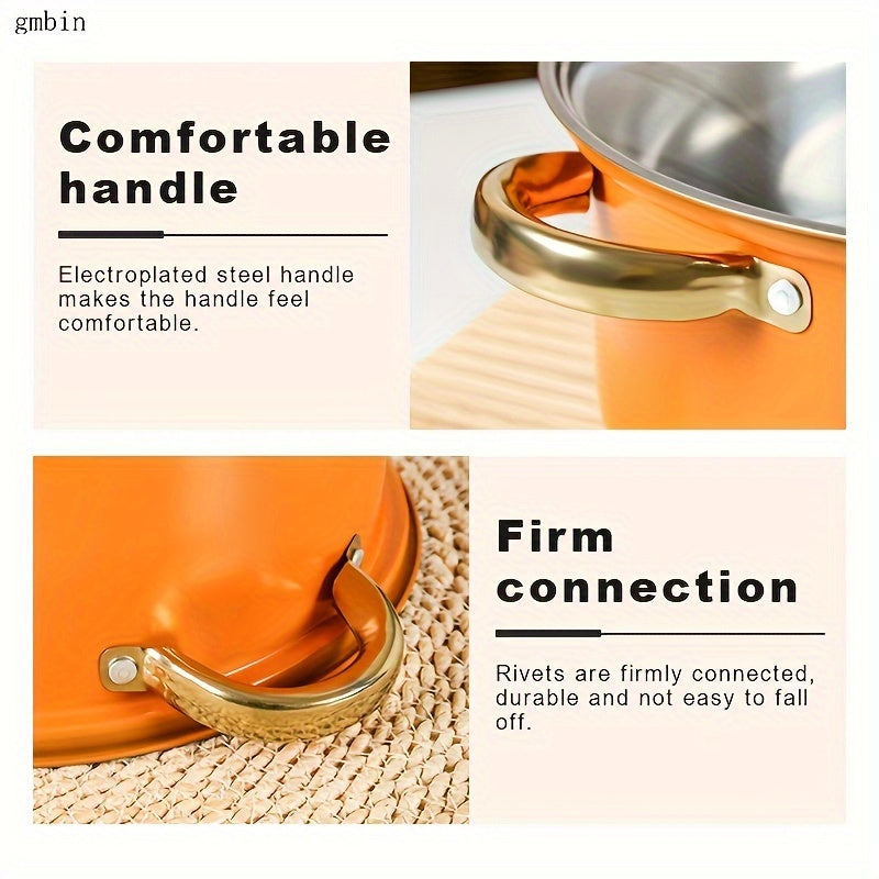 Juego de utensilios de cocina de acero inoxidable de 6 piezas, antiadherente, apto para lavavajillas, con tapas de vidrio